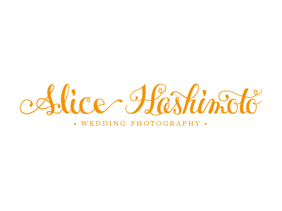 Alice Hashimoto branding logo script