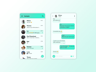 Daily UI #013 - Direct Messaging app challenge chat concept concept design daily dailydesign dailyinspiration dailyui dailyui 013 dailyuichallenge dailywebdesign design interfacedesign message mobile ui uidesign userinterface web design
