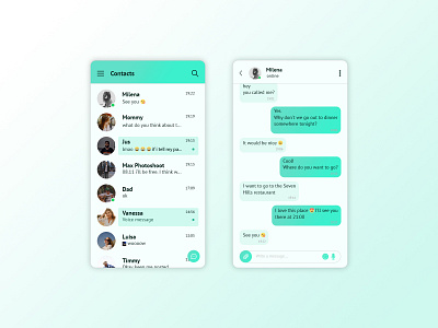 Daily UI #013 - Direct Messaging