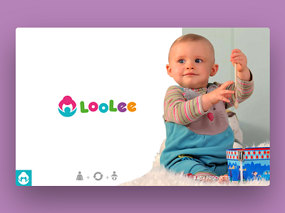 Logo Design Loolee - Baby Products baby clothes illustrator logo design logo shop photoshop