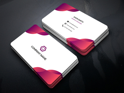 Corporate Business card design business card business card design pink card visitingcard