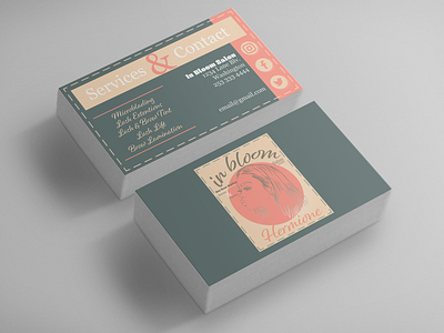 Business cards for stylists in the beauty industry