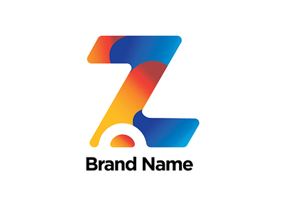 Letter Z Gradient Logo blue branding colorfull design dynamic electronic gradient illustration illustrator lettering lettering logo logo logo artist logo design orange vector yellow