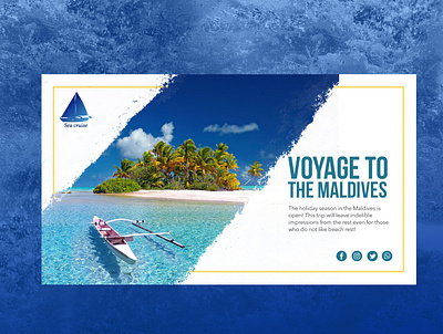 Banner design for tourism design web