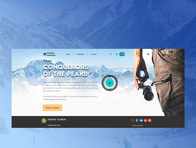 Tourist Landing Design design web лендинг