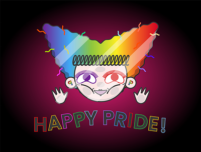 Happy Pride from Young Po be proud design eccentric funny graphic design graphics happy pride illustration illustrator interesting pride pride month quirky