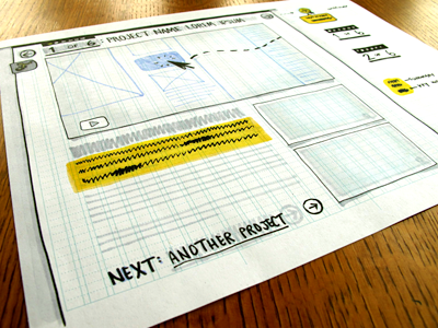 MFA Application Portfolio: Wireframe Sketch 2 drawing sketch wireframe