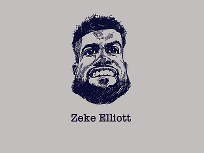 Zeke Elliott Illustration