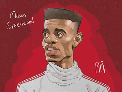 Mason Greenwood Illustration caricature illustration portraits