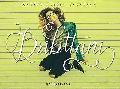 Bribttani calligraphy font design font logo typography