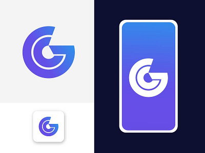 G + C letter mark logo Concept