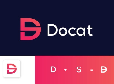 D + S letter mark logo Concept