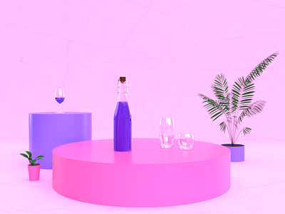 Grape Juice 3d adobe dimension grape juice purple render