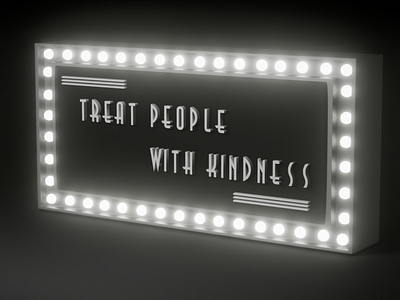 treat people with kindness 3d blender blender3d design eevee harry styles render