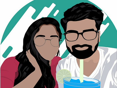 Lovers on a Date art design illustration illustrator love relationship vector