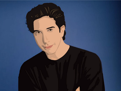 Ross Geller art artist digital digitalart digitalpainting digitalportrait digitalvector illustration ross ross geller vector