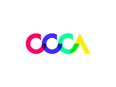 CCCCCCCCCA initials logo multi color pseudoscript