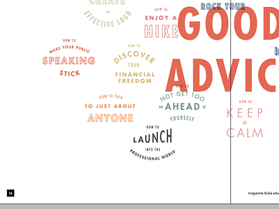 Great Hints advice biola magazine good typography