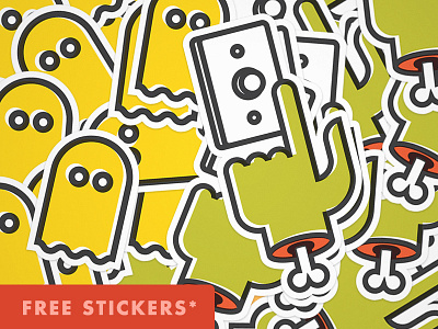 Free (yes, free) Stickers* free ghost halloween stickers