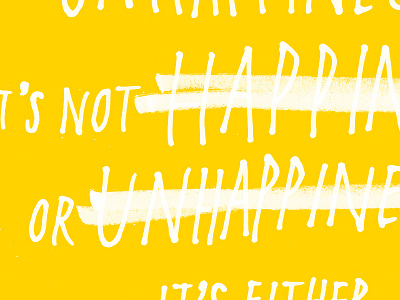 Happiness handwritten happiness quote typography