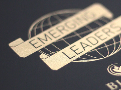Emerging Leaders biola university emerging leader foil stamped logo design