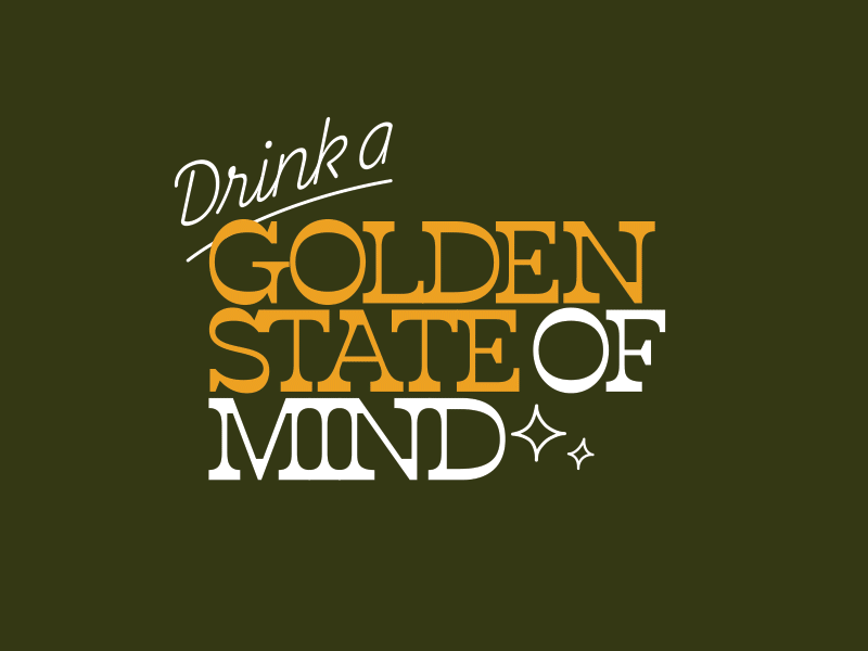 Liquid Gold bear branding california coffee design golden state identity pastel
