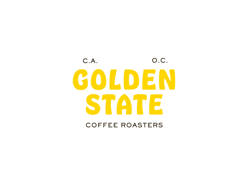 Strike Gold branding california coffee design golden state identity pastel