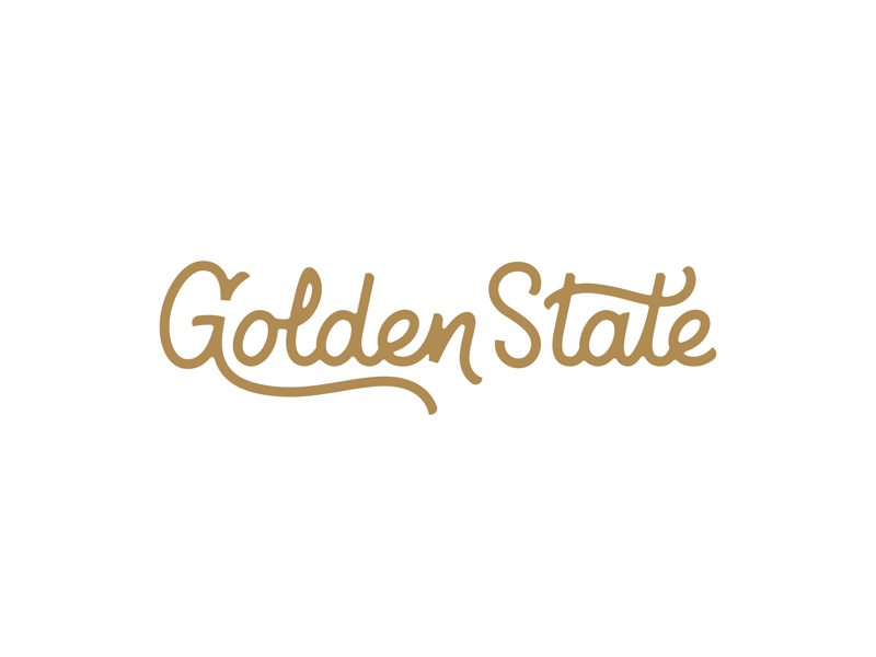 Golden Script branding california coffee design golden state identity lettering lettering process process