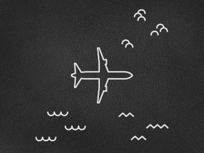 SeaLandSky blah icon illustration land plane sea sky