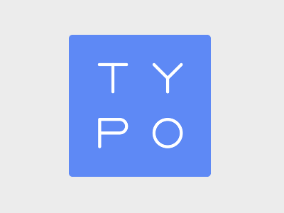 T Y P O graphy icon oops typo typogarphy