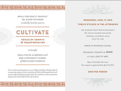 Cultivate Invite