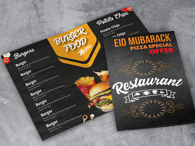 Brochure menu design