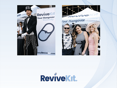 Event Booth Design for Revivekit Supplements banner design banners booth booth design deighton cup design design supplement label design supplements