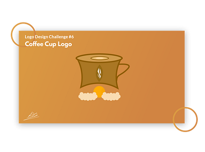 Logo Design Challenge #6: Coffee Cup branding icon illustration logo