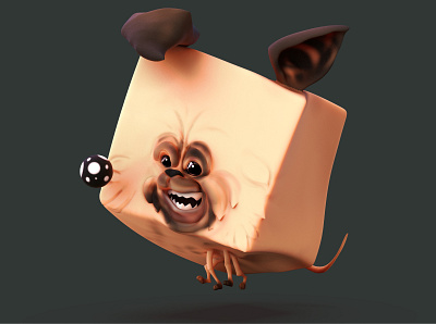 DOG - The Little Devil TOYS 3d angry art ball character chibi concept devil dog evil game illustration play toy