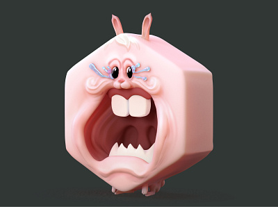 RABBIT - The Little Devil TOYS 3d angry art character chibi concept cute game illustration toy