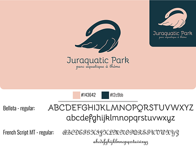 Juraquatic Park design identity branding illustrator cc texte typography vector