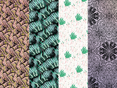 Pack_mosaïque_3 design illustration mosaic pattern wall art