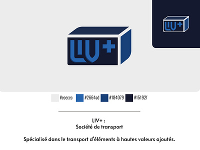 LIV+ Transport illustrator cc image de marque logo vector