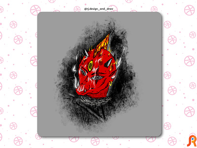Satan 666 design hell illustration satan