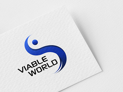 Viable World Logo branding design facebook illustration logo logo design logo for marketer marketing marketing logo mockup mockup design mockup psd mockups online photoshop social media tech technology