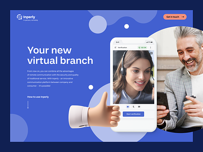 Inperly - Landing Page app brand branding colors design development interface logo product design strategy typography uix user experience ux visual identity webdesign website