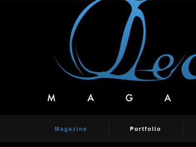 Dead Magazine Header Teaser typography web design