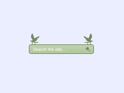 Head in the Clouds Search Box web design search box illustration