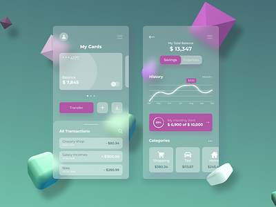 Finance app concept