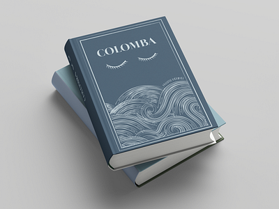 Colomba EDITION COLLECTOR book cover book cover illustration book design book illustration colomba cover design eyes flat illustration illustration illustrator litterature sea