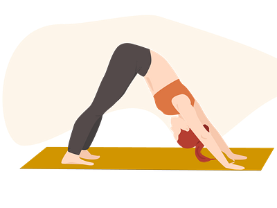 Woman yoga - asana asana flat illustration minimal vector web yoga yoga app yoga pose