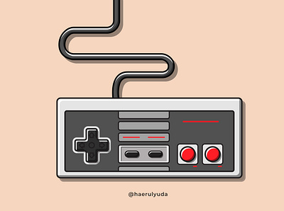 Nintendo NES 90s art classic console design designs flat flatdesign game games graphic design icon illustration illustrator japan nes nintendo old vector vintage