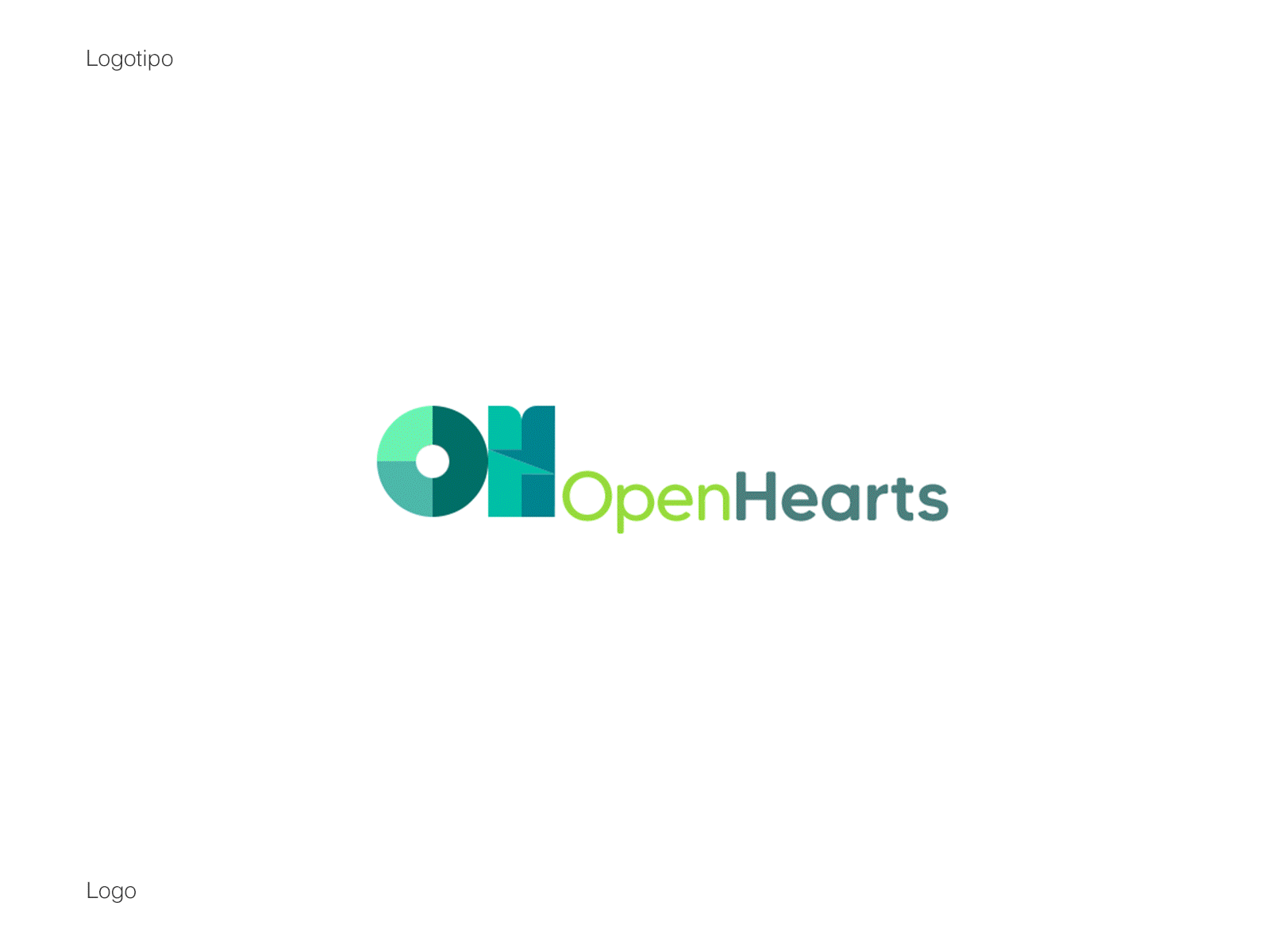 Open Hearts branding design diseño gráfico graphic design heart landing page logo ngo ong ui ux web design