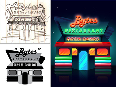 Bytes Logo Process